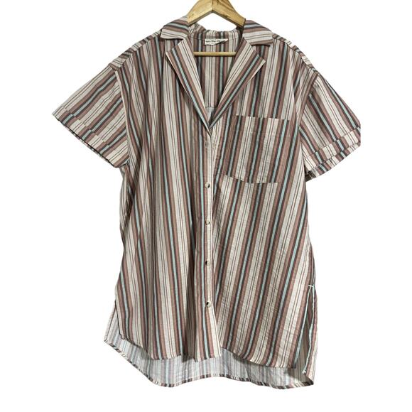 We The Free Dresses & Skirts - We The Free Striped Button Down Oversized Shirt shirtdress Medium